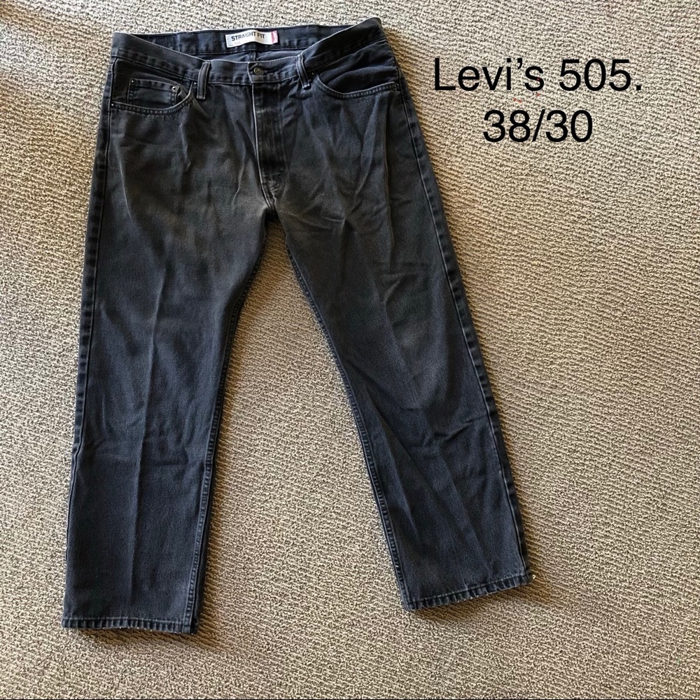 Levi’s 505 Straight Fit Jeans 38x30 Authentic